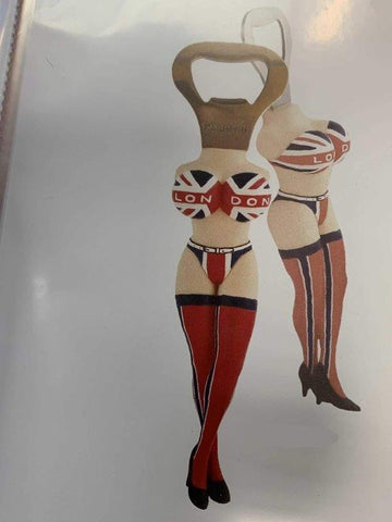 Union Jack Sexy Lady Bottle Opener