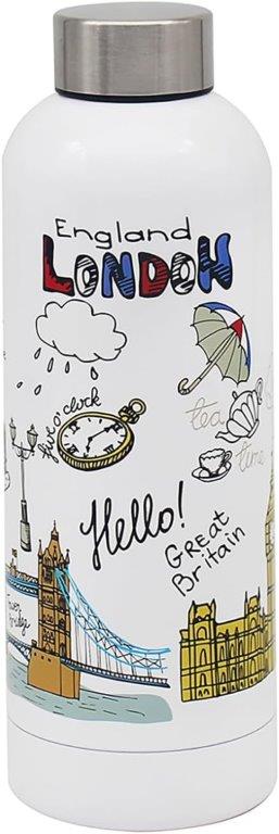 London Icons Reusable Sketch Drinks Bottle