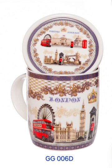 London Crown Mug & Coaster in Fine China