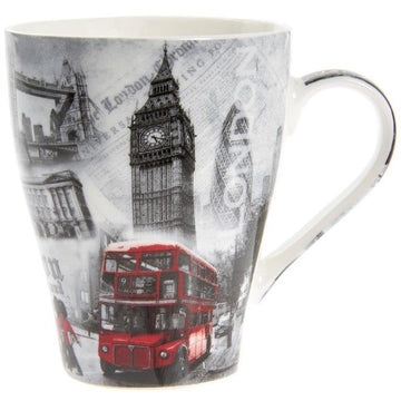 London Landmarks Grey Skies Bone China Mug