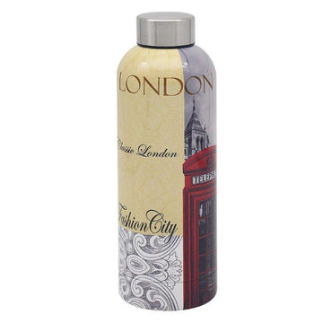 London Two Tone Red Phone Box Reusable Drinks Bottle