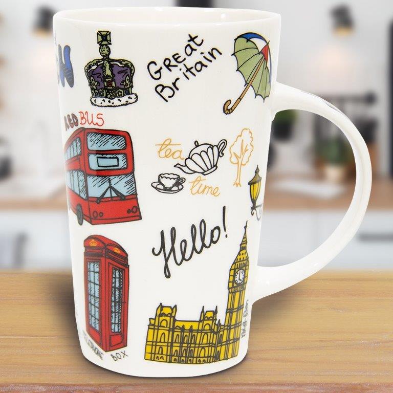 Sketch London Landmarks Latte Mug