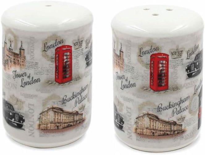 Vintage London Salt and Pepper Shakers