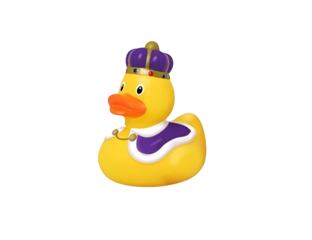The Royal Rubber Duck Bath Toy. King Charles Coronation Design