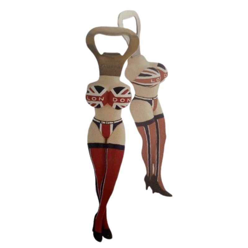 Union Jack Sexy Lady Bottle Opener